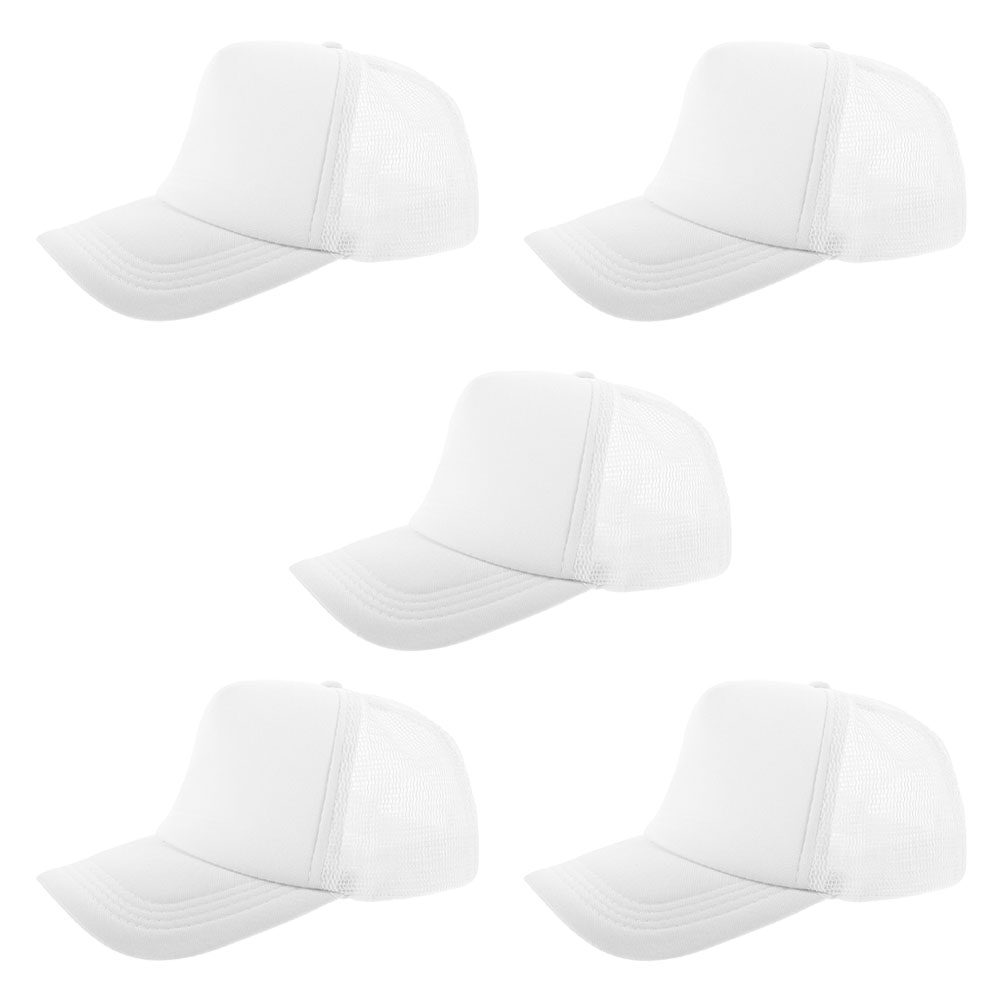 Hat Sublimation Blank - 5 Buah Topi Baseball Polos dengan