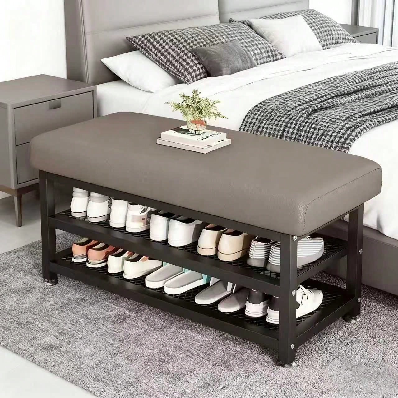 Bangku Sepatu Empuk Modern den - Metal Photo Panel ulasan dan harga